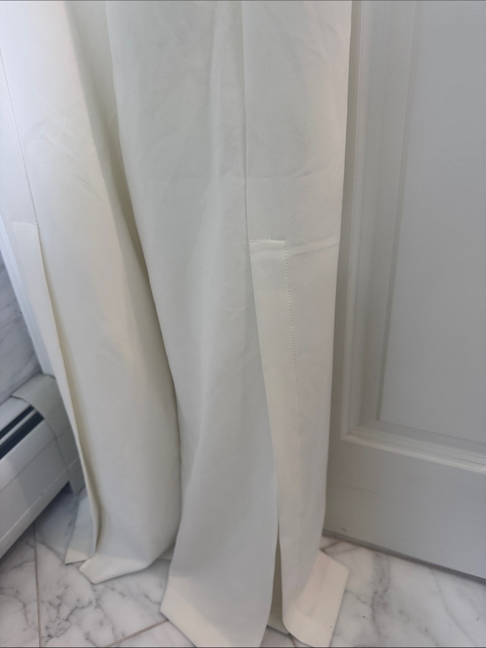 BCBGMaxAzria White V-Neck Jumpsuit- NWT M - Picture 5 of 13